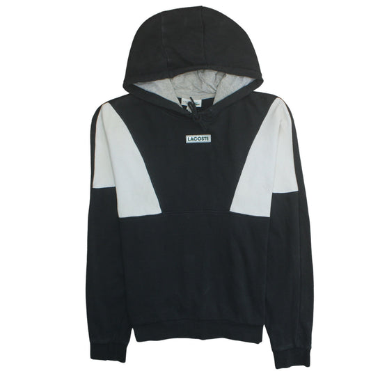 Mens UK Size L Lacoste Black Pullover Hoodie