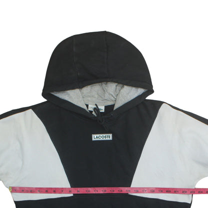 Mens UK Size L Lacoste Black Pullover Hoodie