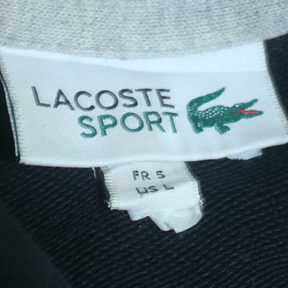 Mens UK Size L Lacoste Black Pullover Hoodie