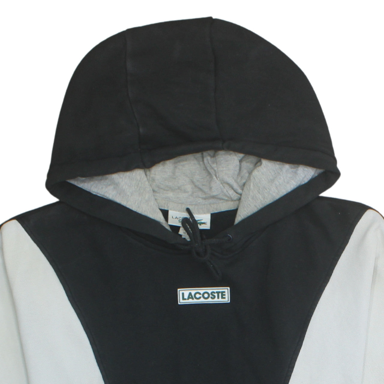 Mens UK Size L Lacoste Black Pullover Hoodie