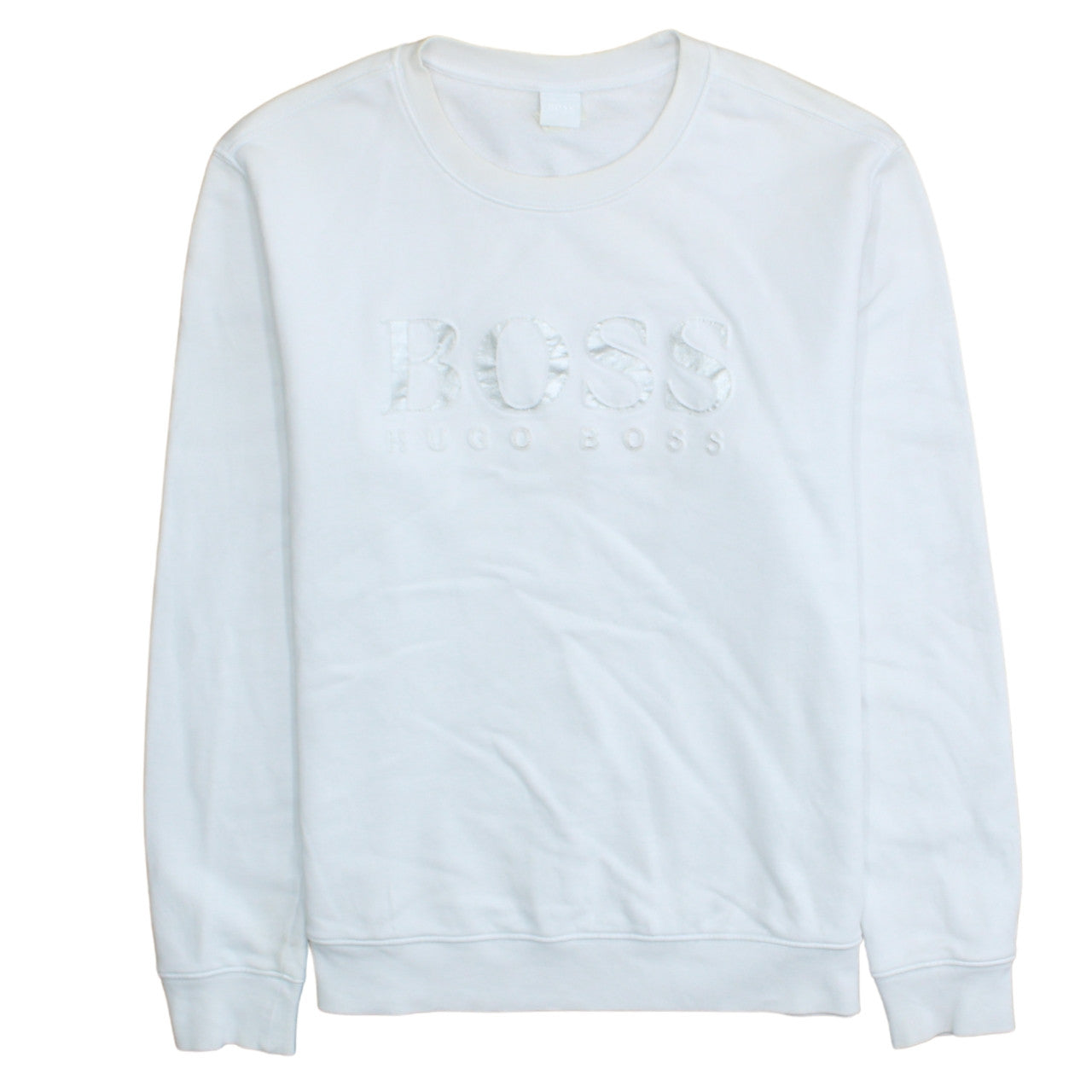 Womens UK Size XL HUGO BOSS White Pullover Sweatshirt