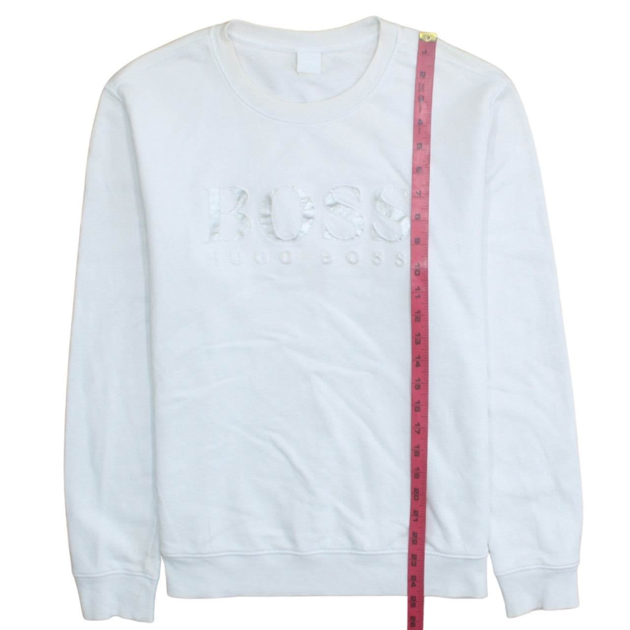 Womens UK Size XL HUGO BOSS White Pullover Sweatshirt