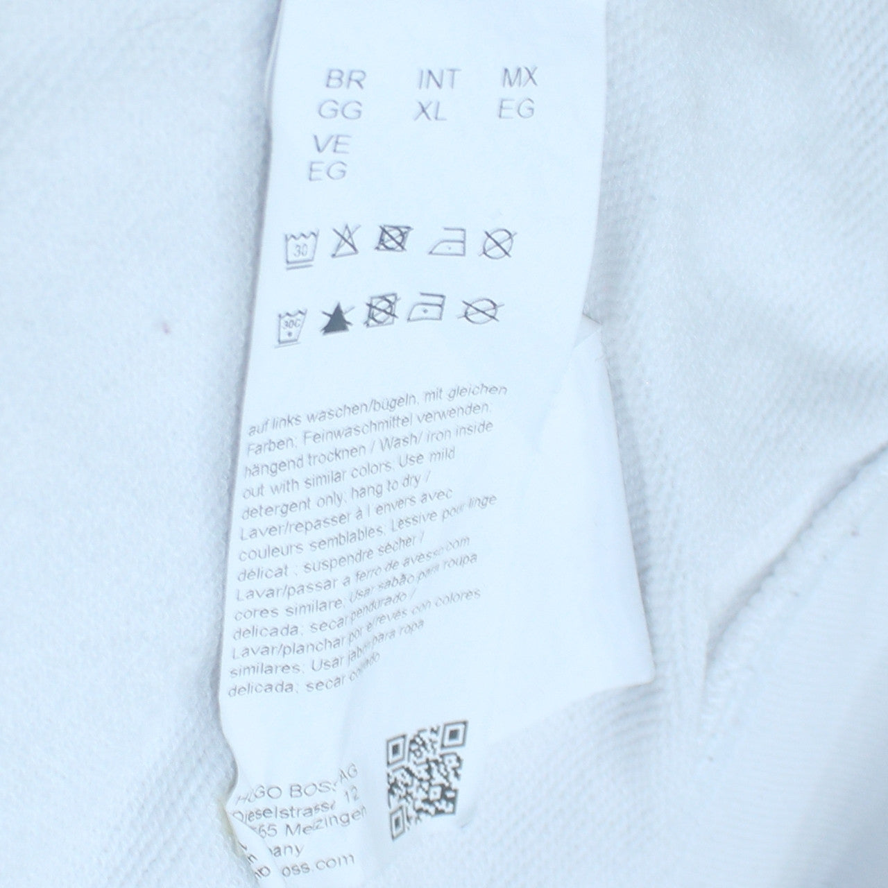 Womens UK Size XL HUGO BOSS White Pullover Sweatshirt