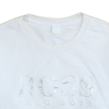 Womens UK Size XL HUGO BOSS White Pullover Sweatshirt