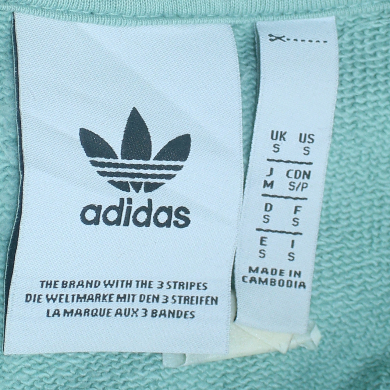 Womens UK Size S adidas Green Pullover Hoodie