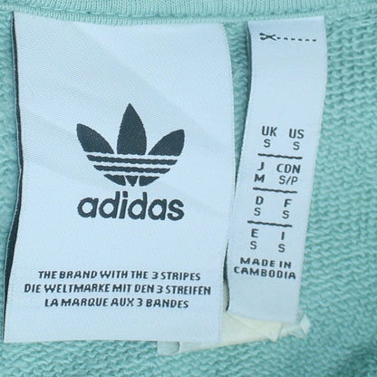 Womens UK Size S adidas Green Pullover Hoodie