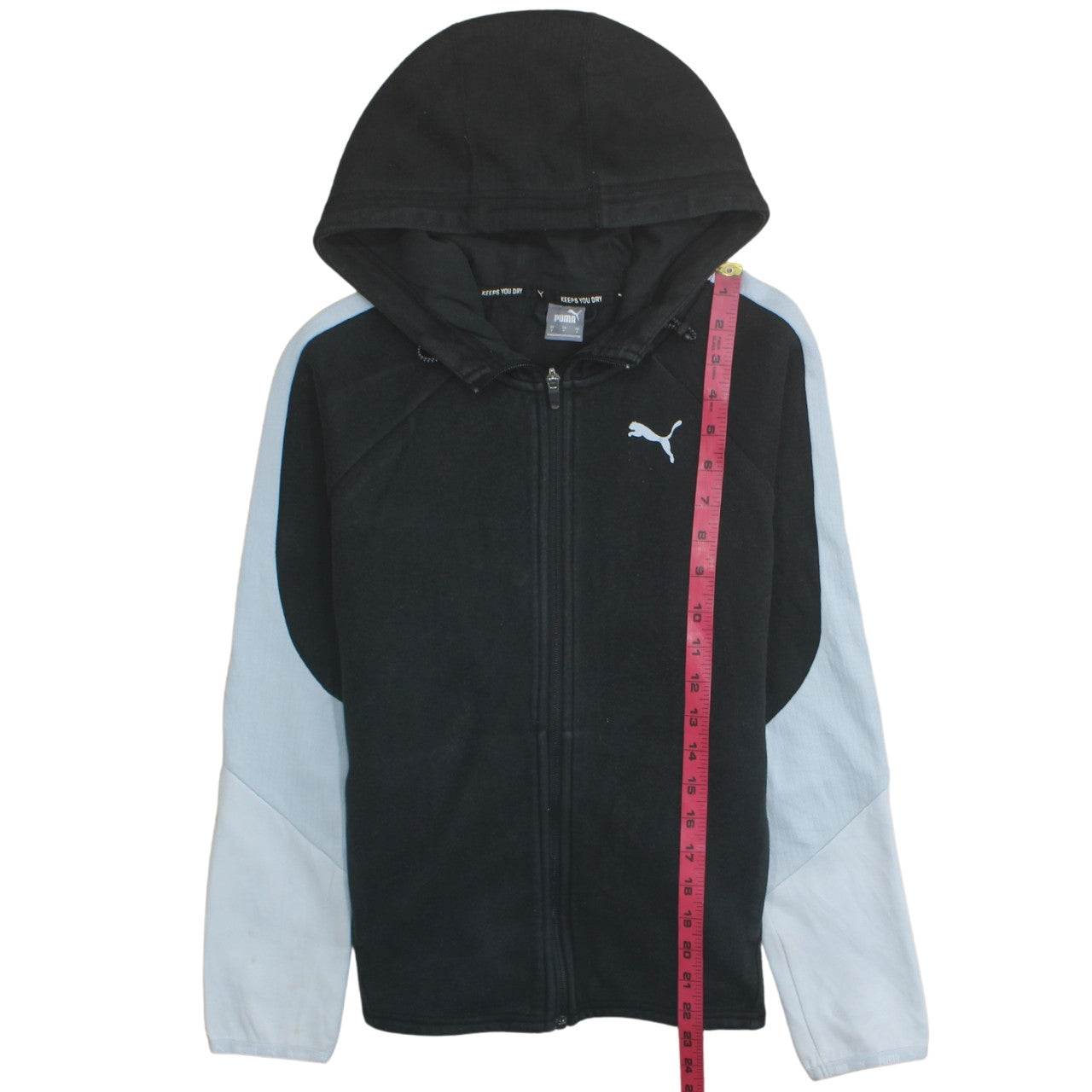 Mens UK Size S PUMA Black Full Zip Hoodie