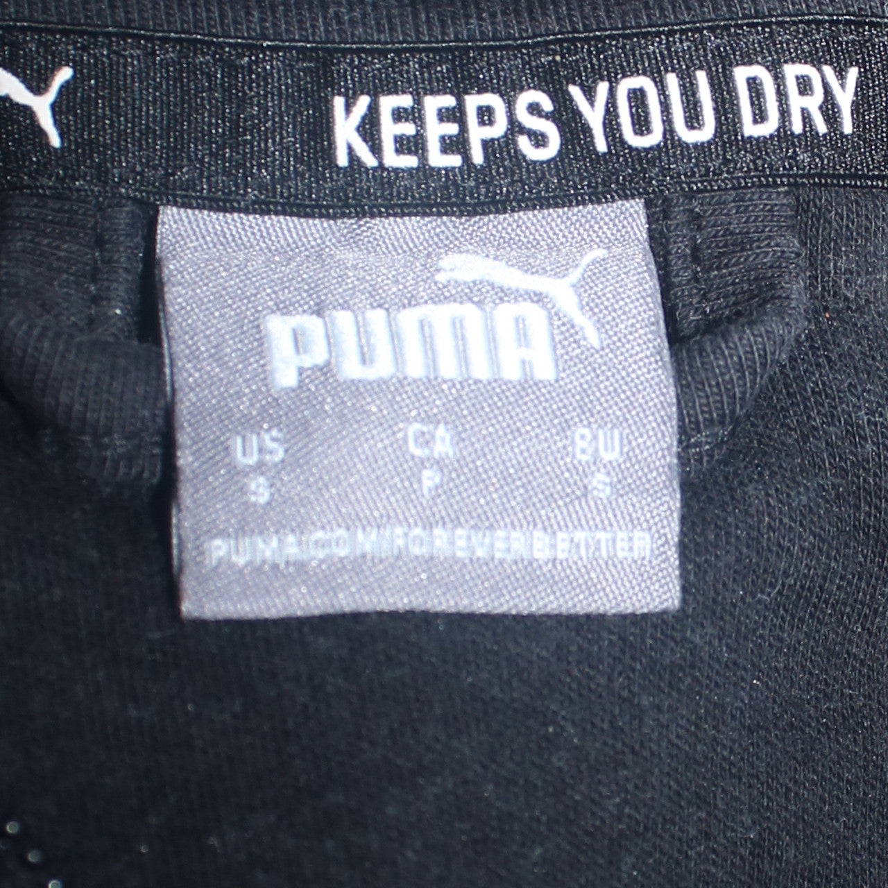 Mens UK Size S PUMA Black Full Zip Hoodie