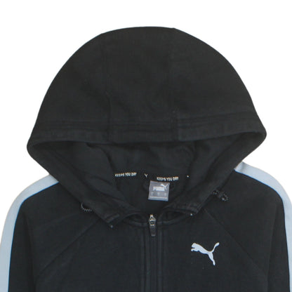 Mens UK Size S PUMA Black Full Zip Hoodie