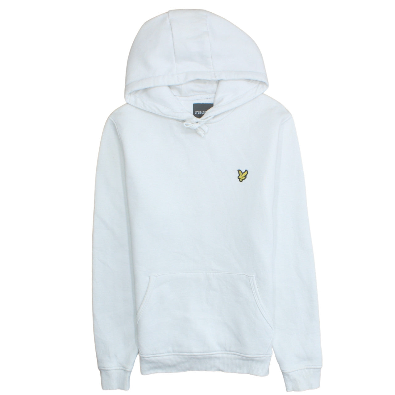 Mens UK Size M Lyle & Scott White Pullover Hoodie