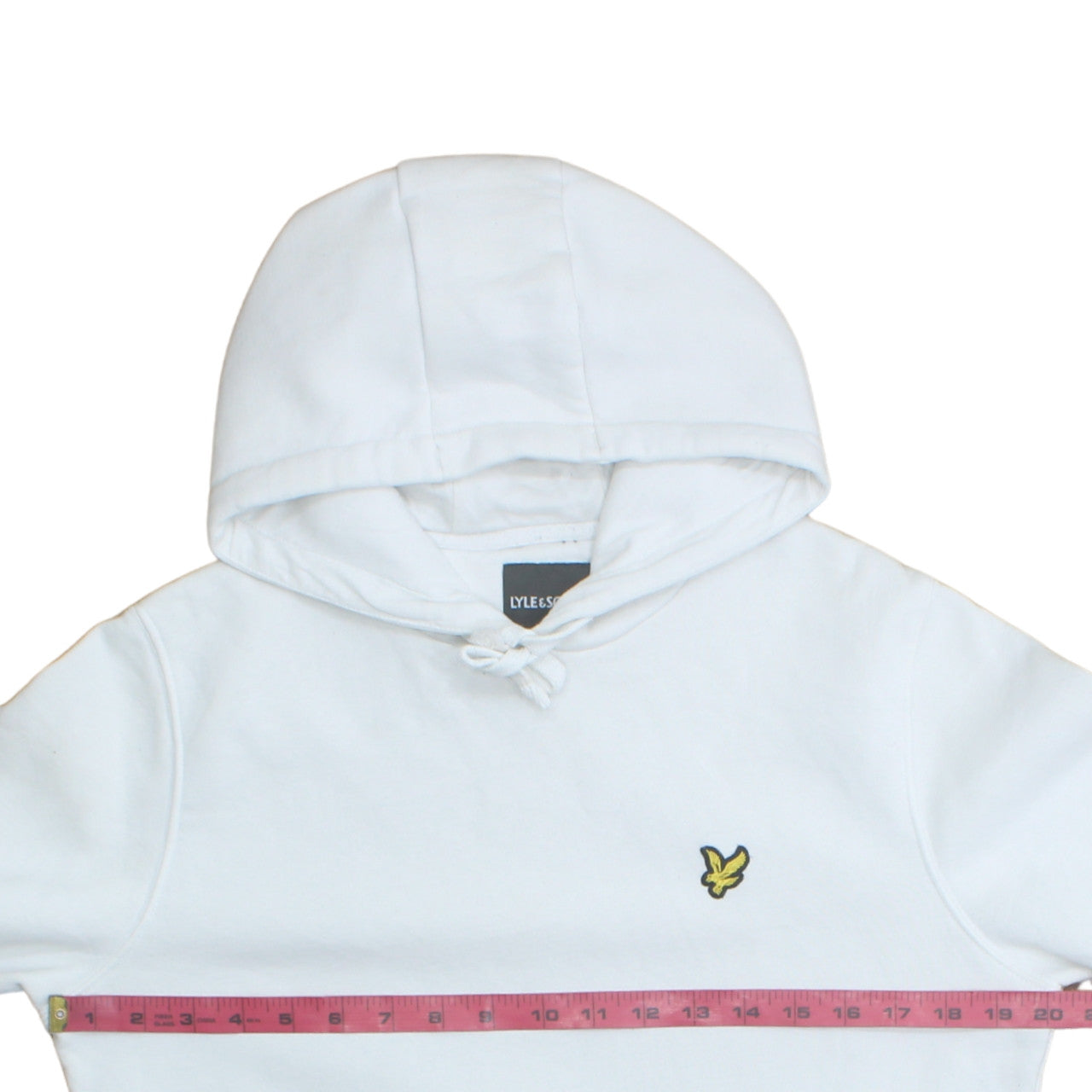 Mens UK Size M Lyle & Scott White Pullover Hoodie