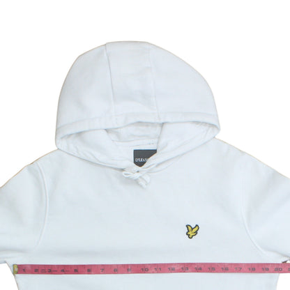 Mens UK Size M Lyle & Scott White Pullover Hoodie