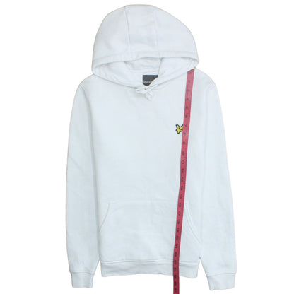 Mens UK Size M Lyle & Scott White Pullover Hoodie