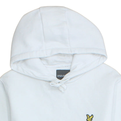Mens UK Size M Lyle & Scott White Pullover Hoodie