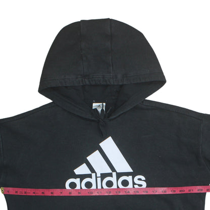 Womens UK Size M adidas Black Pullover Hoodie