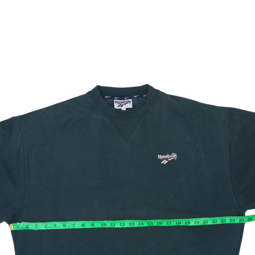 Mens UK Size L Reebok Green Pullover Sweatshirt