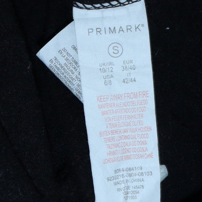 Womens UK Size 10/12 Primark Black Pullover Hoodie