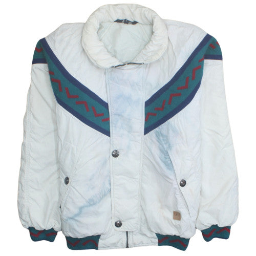 Mens UK Size S K-Way White Puffer Jacket