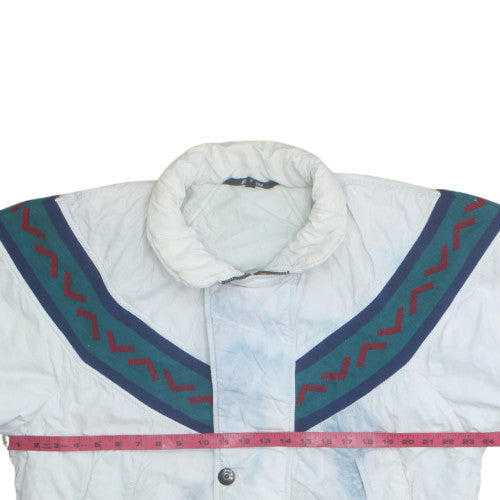 Mens UK Size S K-Way White Puffer Jacket