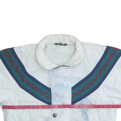 Mens UK Size S K-Way White Puffer Jacket