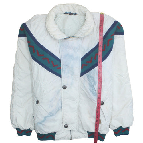 Mens UK Size S K-Way White Puffer Jacket
