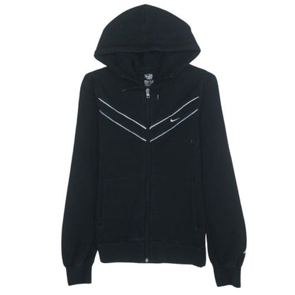 Womens UK Size M Nike Black Full Zip Hoodie