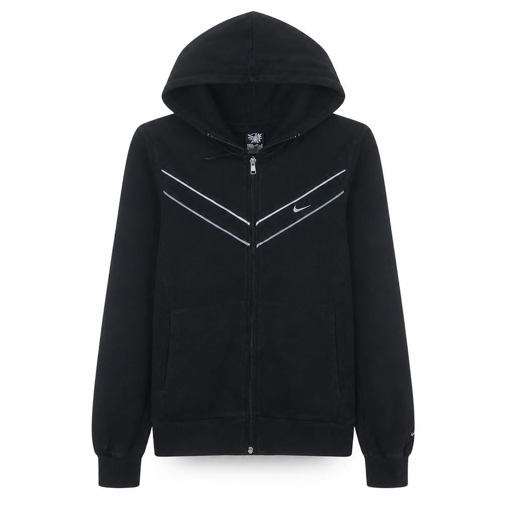 Womens UK Size M Nike Black Full Zip Hoodie
