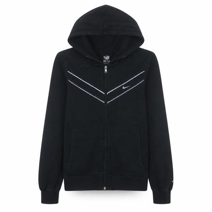 Womens UK Size M Nike Black Full Zip Hoodie