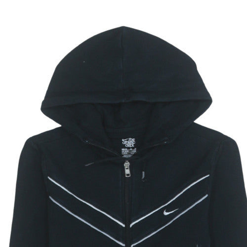 Womens UK Size M Nike Black Full Zip Hoodie
