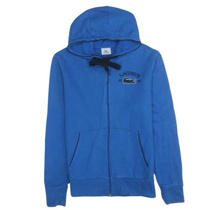 Mens UK Size M Lacoste Blue Full Zip Hoodie