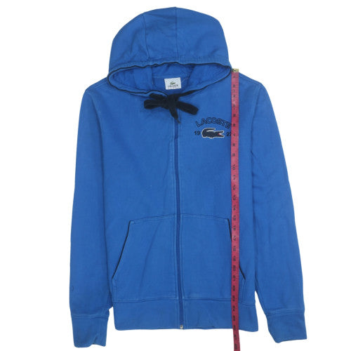 Mens UK Size M Lacoste Blue Full Zip Hoodie