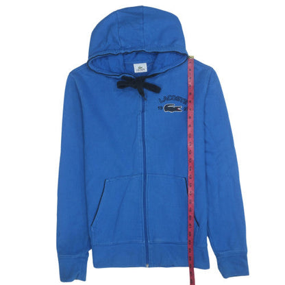 Mens UK Size M Lacoste Blue Full Zip Hoodie