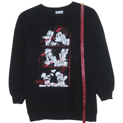 Womens UK Size L Disney Black Pullover Sweatshirt