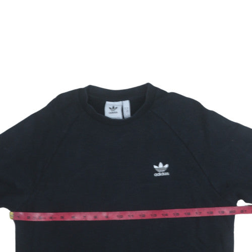 Mens UK Size M adidas Black Pullover Sweatshirt