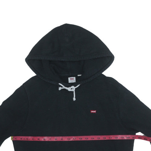 Mens UK Size M Levi's Black Pullover Hoodie