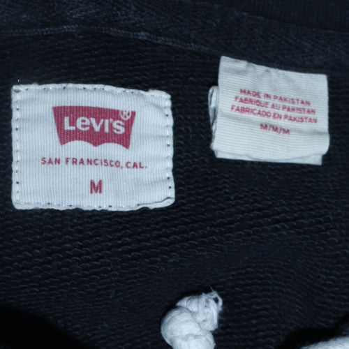 Mens UK Size M Levi's Black Pullover Hoodie
