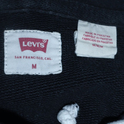 Mens UK Size M Levi's Black Pullover Hoodie