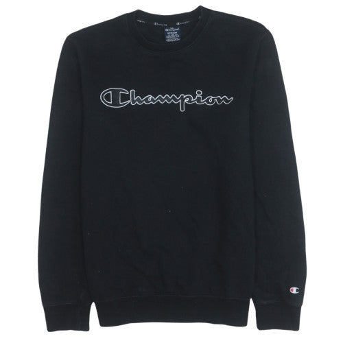 Mens UK Size M Champion Black Pullover Sweatshirt