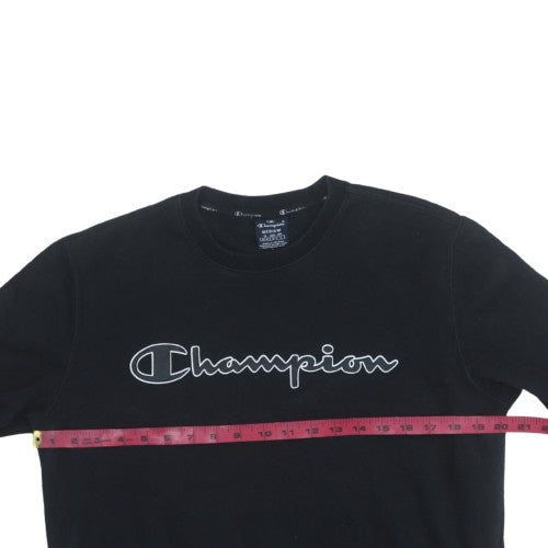 Mens UK Size M Champion Black Pullover Sweatshirt