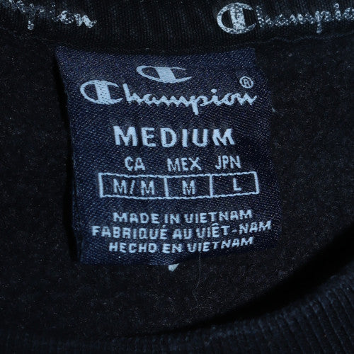 Mens UK Size M Champion Black Pullover Sweatshirt