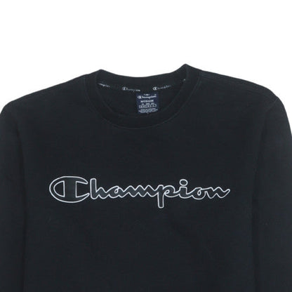Mens UK Size M Champion Black Pullover Sweatshirt