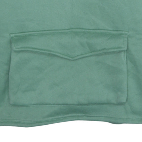 Womens UK Size L ROMWE Green Pullover Hoodie