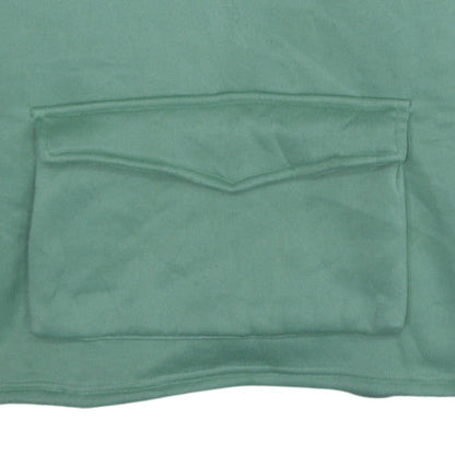 Womens UK Size L ROMWE Green Pullover Hoodie