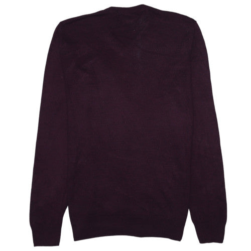 Mens UK Size L Quiksilver Purple Pullover Jumper