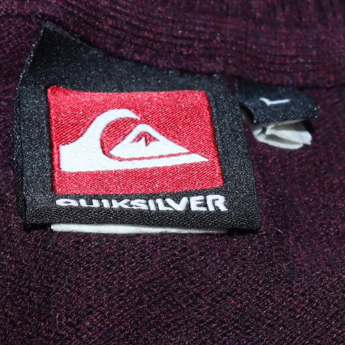 Mens UK Size L Quiksilver Purple Pullover Jumper