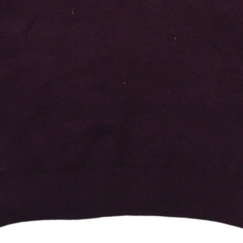 Mens UK Size L Quiksilver Purple Pullover Jumper