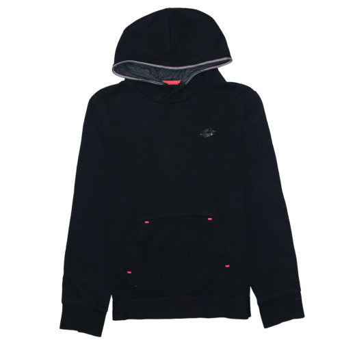 Mens UK Size M Lotto Black Pullover Hoodie