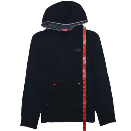 Mens UK Size M Lotto Black Pullover Hoodie