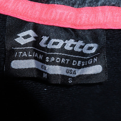 Mens UK Size M Lotto Black Pullover Hoodie