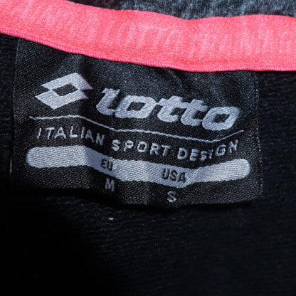 Mens UK Size M Lotto Black Pullover Hoodie